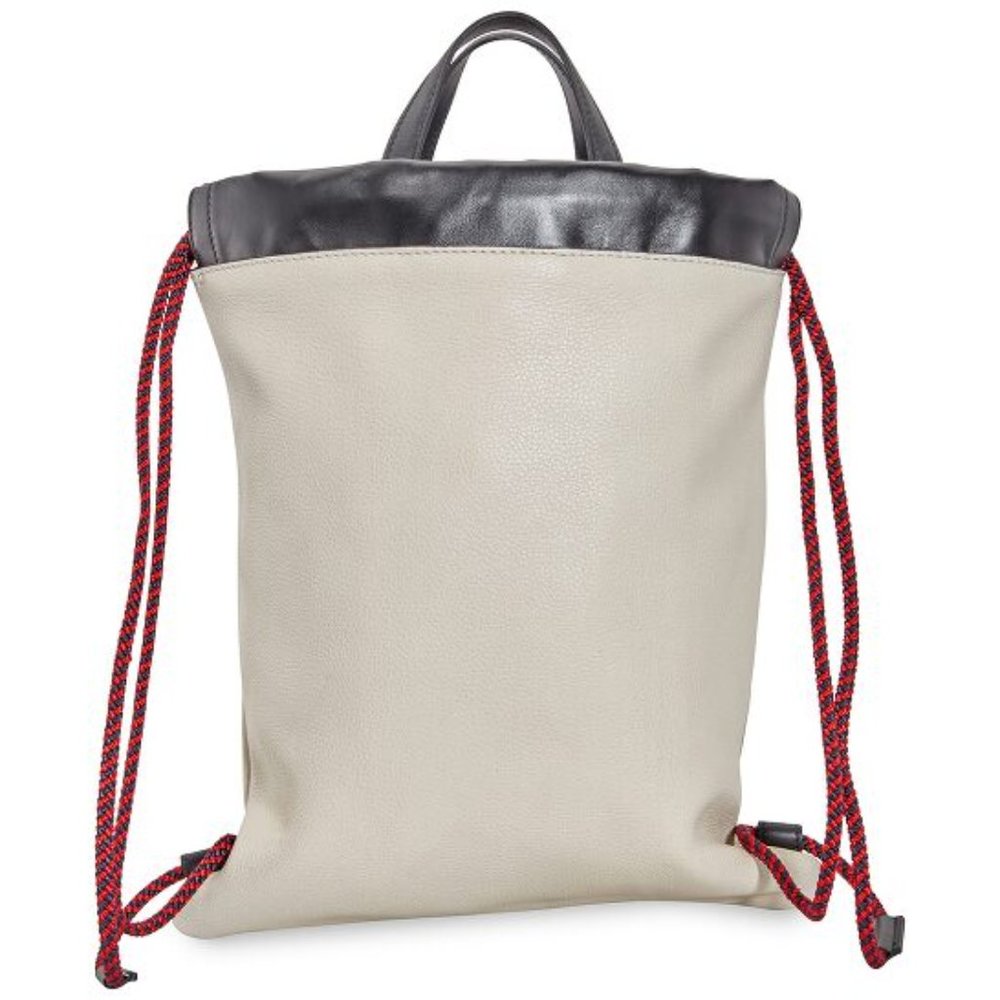 Gucci Logo-Print Drawstring Backpack in White New w DUSTBAG - Picture 12 of 13
